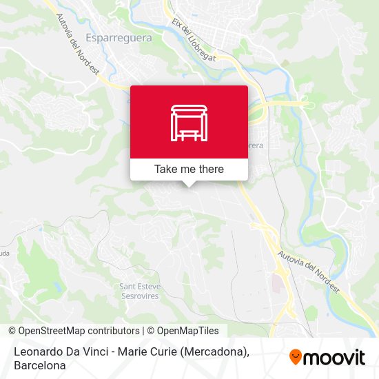 Leonardo Da Vinci - Marie Curie (Mercadona) map