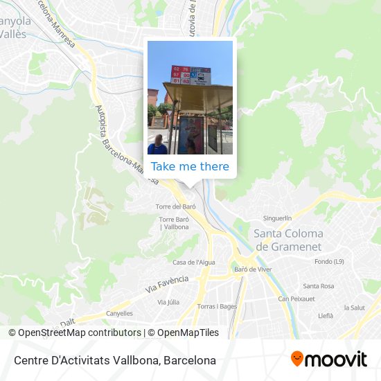 Centre D'Activitats Vallbona map