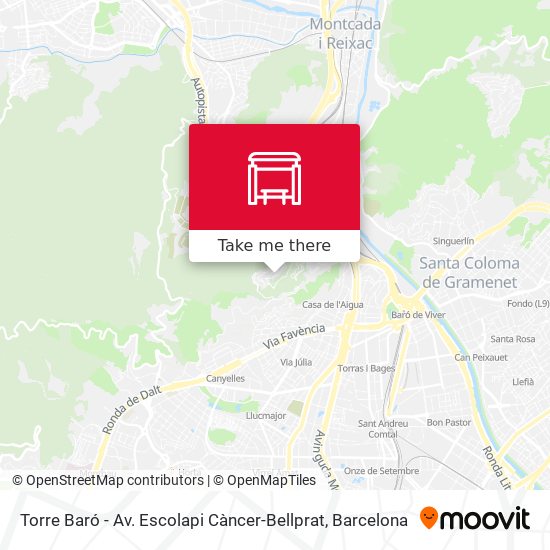 Torre Baró - Av. Escolapi Càncer-Bellprat map