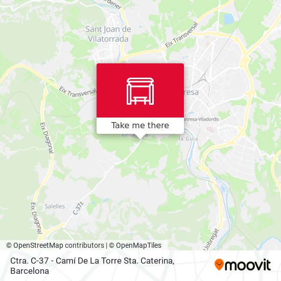 Ctra. C-37 - Camí De La Torre Sta. Caterina map
