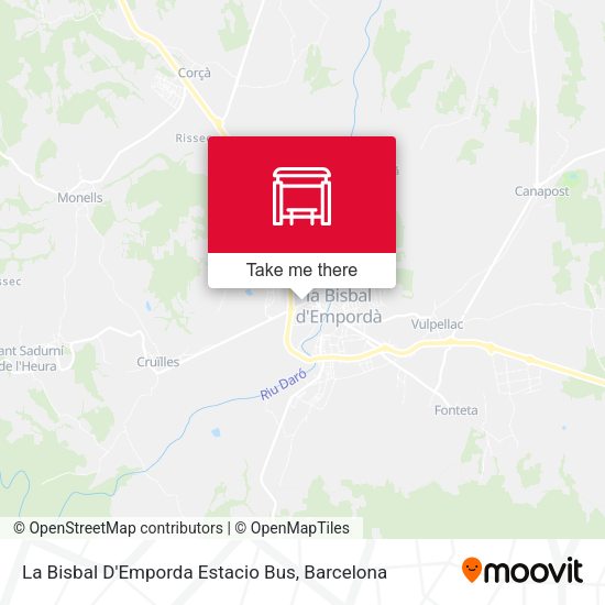 La Bisbal D'Emporda Estacio Bus map