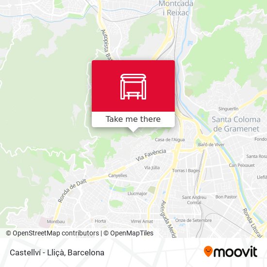 Castellví - Lliçà map