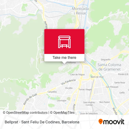 Bellprat - Sant Feliu De Codines map