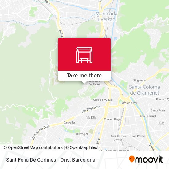 Sant Feliu De Codines - Oris map
