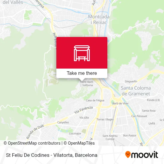 St Feliu De Codines - Vilatorta map