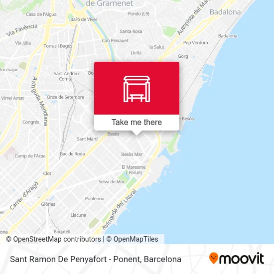 Sant Ramon De Penyafort - Ponent map