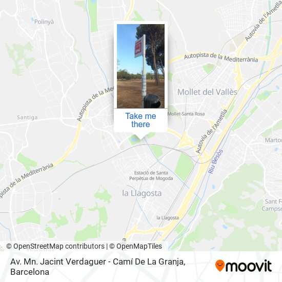 Av. Mn. Jacint Verdaguer - Camí De La Granja map