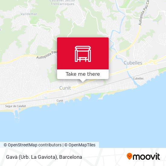 Gavà (Urb. La Gaviota) map