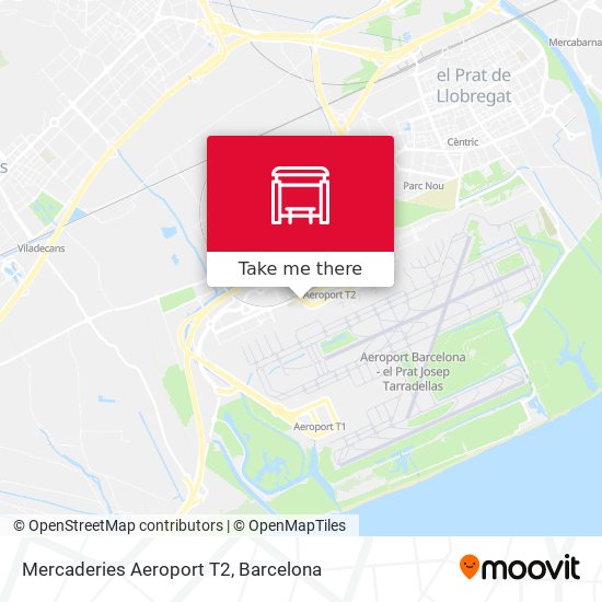 Mercaderies Aeroport T2 map