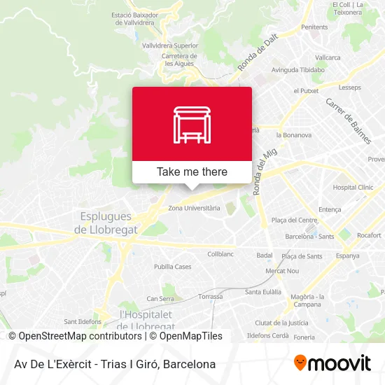 Av De L'Exèrcit - Trias I Giró map