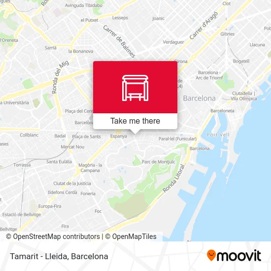 Tamarit - Lleida map