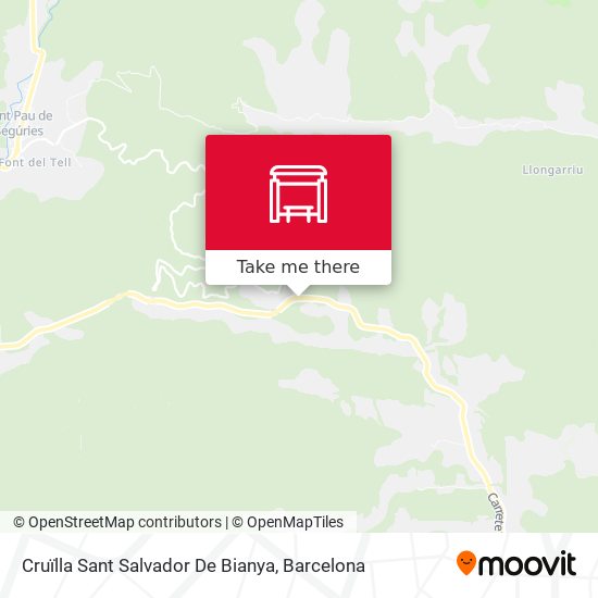 Cruïlla Sant Salvador De Bianya map
