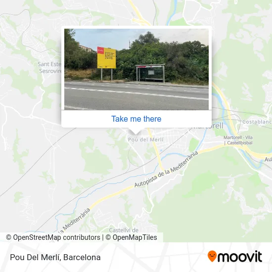 Pou Del Merlí map