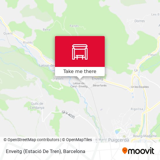 Enveitg (Estació De Tren) map