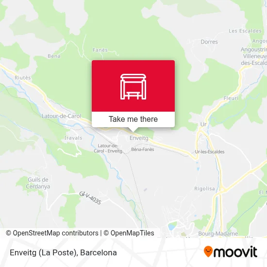 Enveitg (La Poste) map