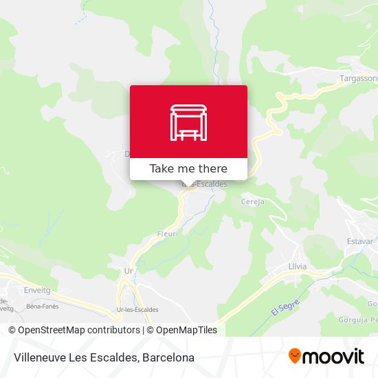 Villeneuve Les Escaldes map