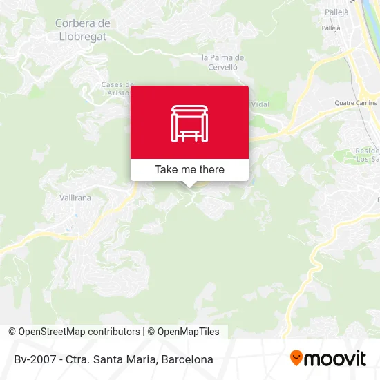 Bv-2007 - Ctra. Santa Maria map