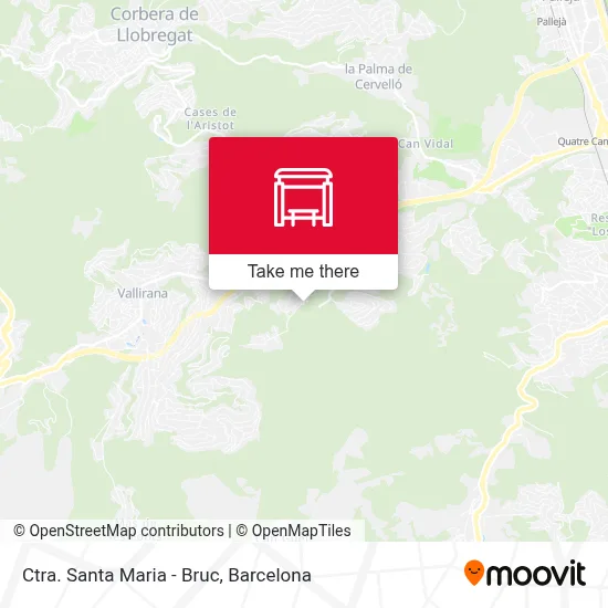 Ctra. Santa Maria - Bruc map