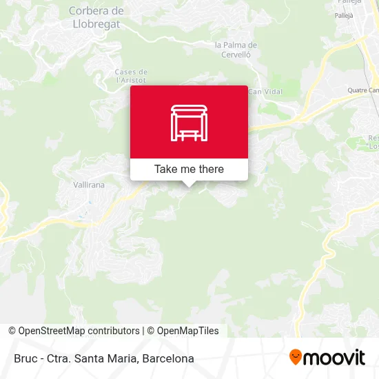 Bruc - Ctra. Santa Maria map