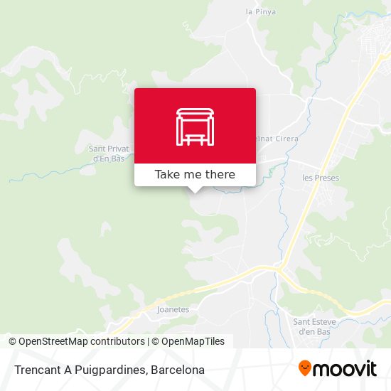 Trencant A Puigpardines map