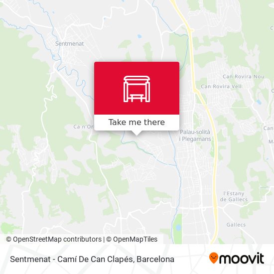 Sentmenat - Camí De Can Clapés map