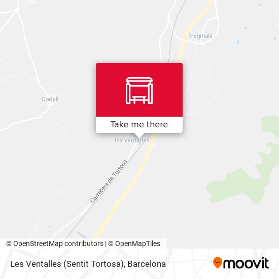 Les Ventalles (Sentit Tortosa) map