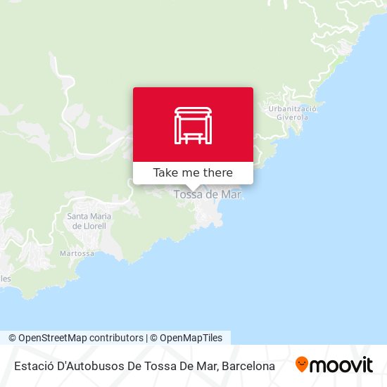 Estació D'Autobusos De Tossa De Mar map