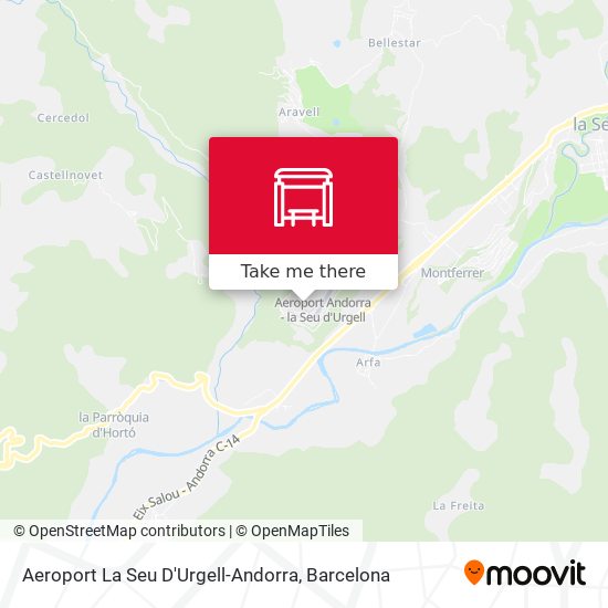 mapa Aeroport La Seu D'Urgell-Andorra