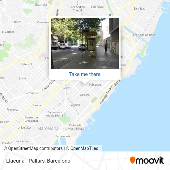 Llacuna - Pallars map