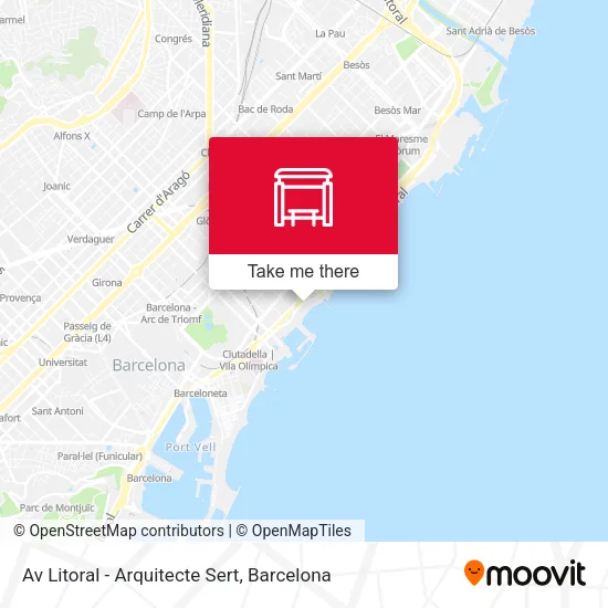Av Litoral - Arquitecte Sert map