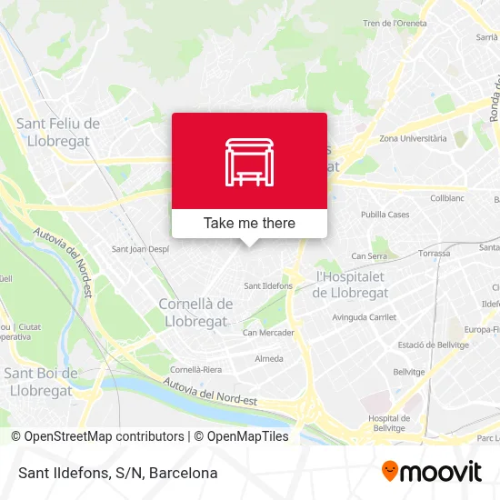 Sant Ildefons, S/N map