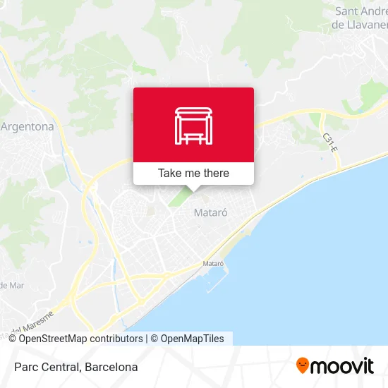 Parc Central map