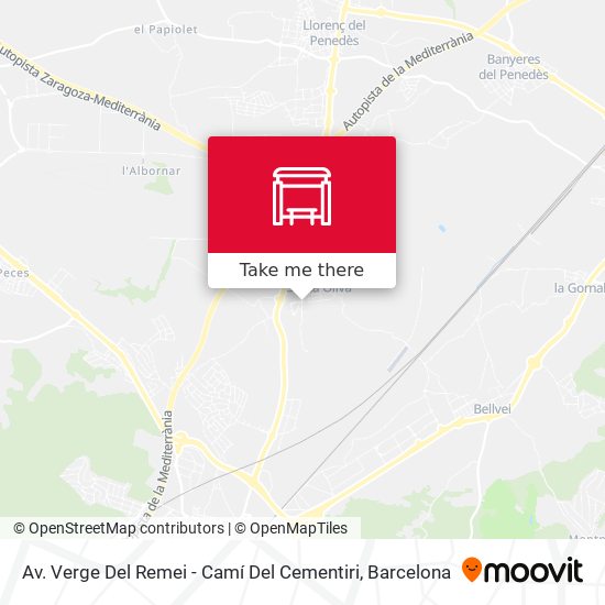 Av. Verge Del Remei - Camí Del Cementiri map