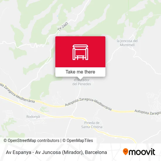 Av Espanya - Av Juncosa (Mirador) map