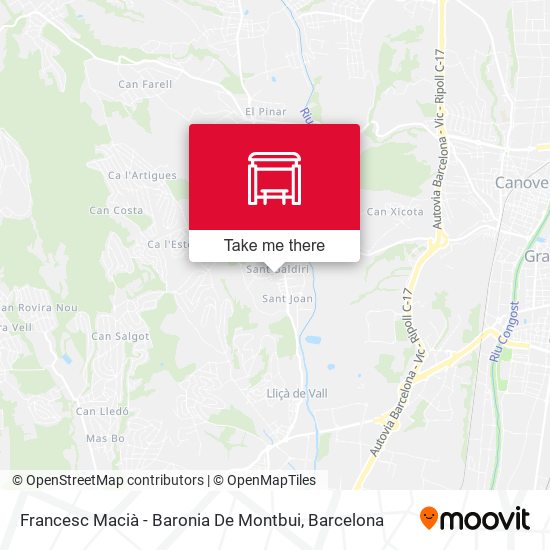 Francesc Macià - Baronia De Montbui map