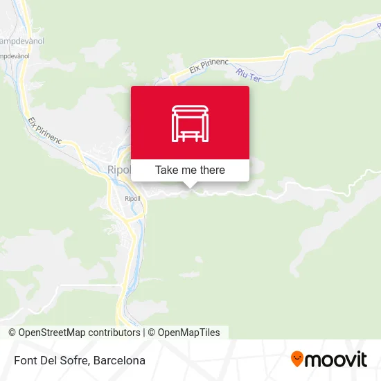Font Del Sofre map