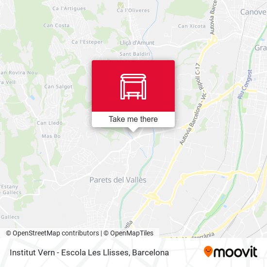 Institut Vern - Escola Les Llisses map