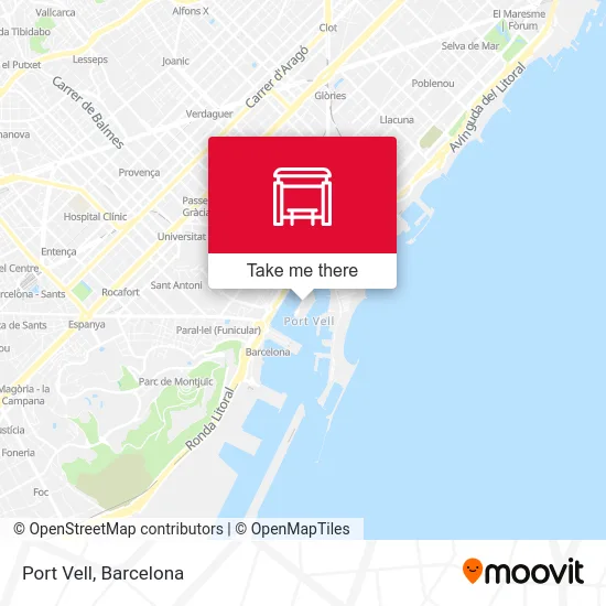 Port Vell map