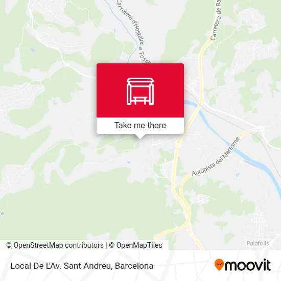 Local De L'Av. Sant Andreu map
