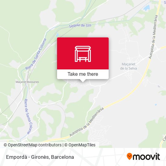 Empordà - Gironès map