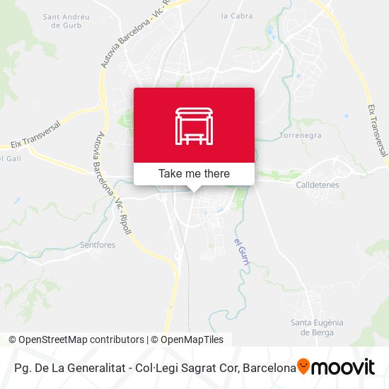 Pg. De La Generalitat - Col·Legi Sagrat Cor map