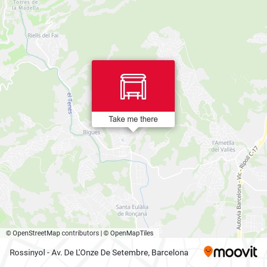 Rossinyol - Av. De L'Onze De Setembre map