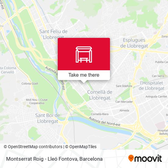 Montserrat Roig - Lleó Fontova map
