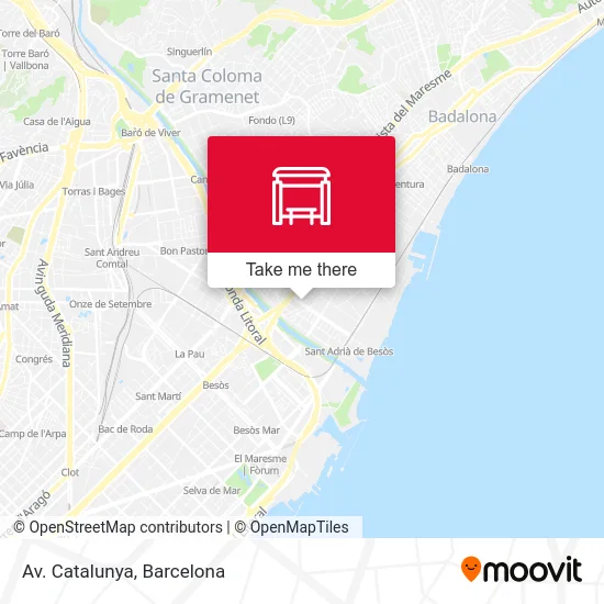 Av. Catalunya map