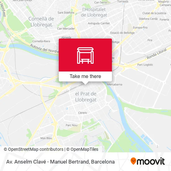 Av. Anselm Clavé - Manuel Bertrand map