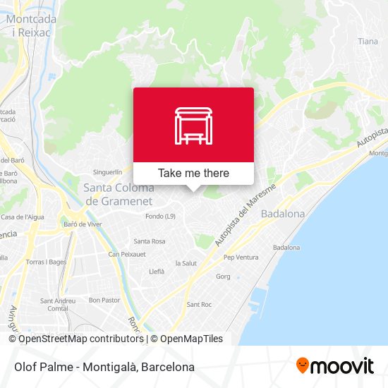 Olof Palme - Montigalà map