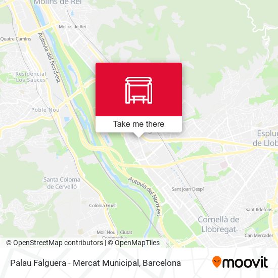 Palau Falguera - Mercat Municipal map