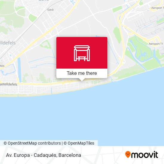 mapa Av. Europa - Cadaqués