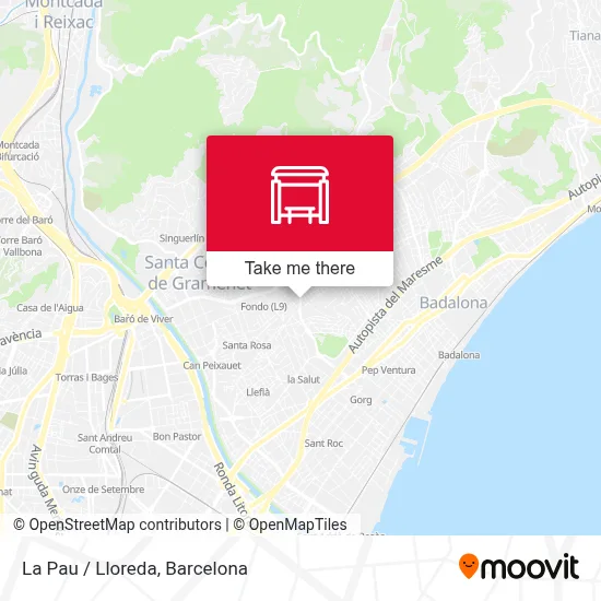 La Pau / Lloreda map