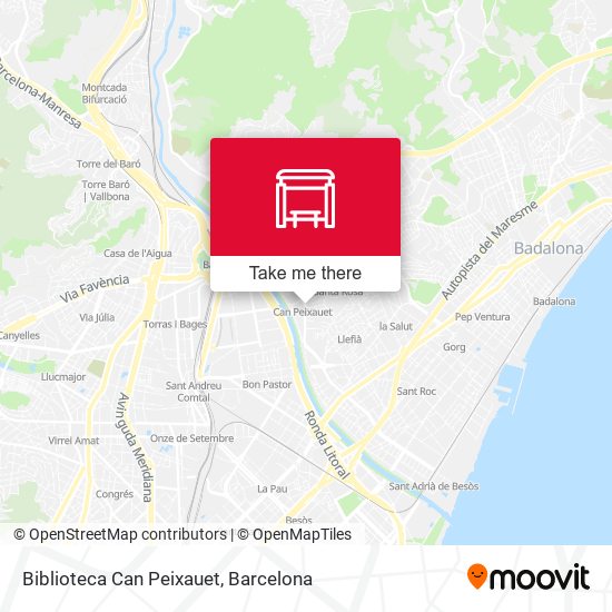 Biblioteca Can Peixauet map